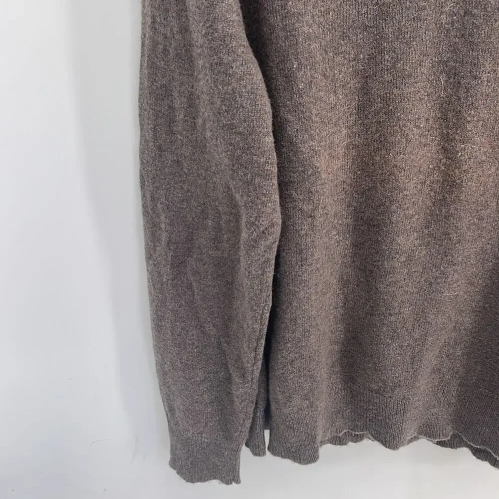 J. Crew Factory Lambs wool blend shawl collar pullover knit sweater sz XXL